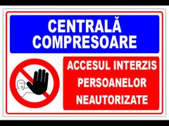 semn pentru centrala compresoare